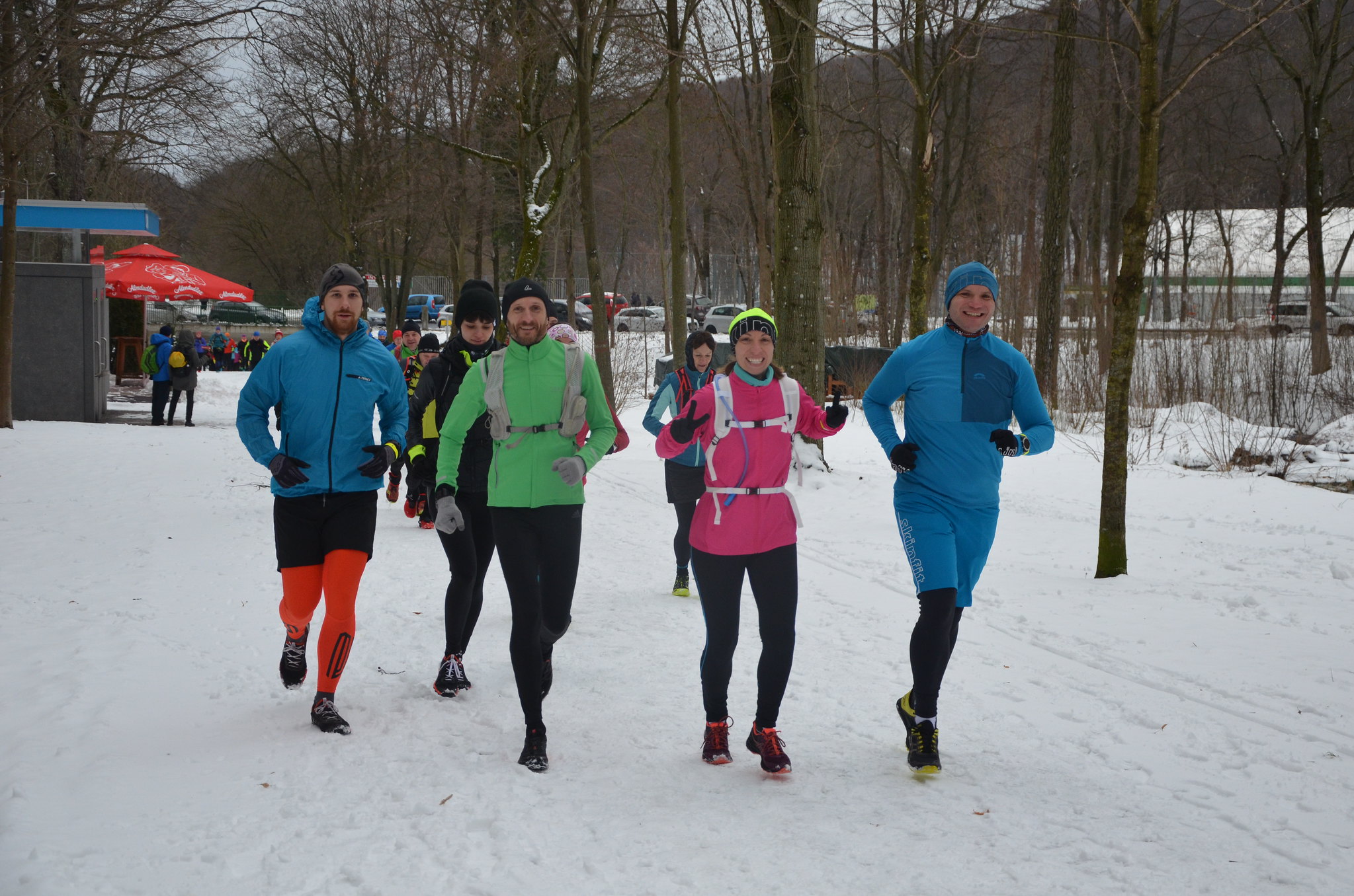 Läufer beim Vienna Winter Trail